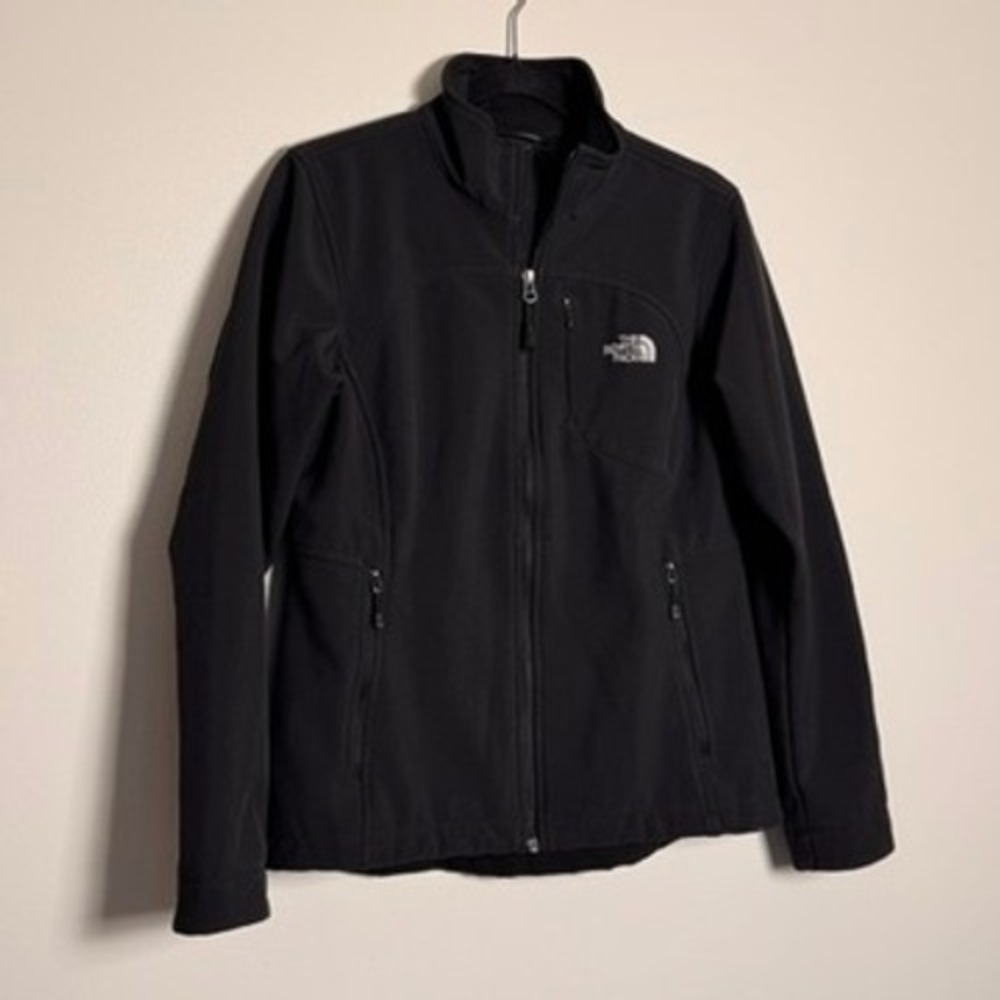 The North Face Apex Bionic Softshell Jacket Black Womens Medium Windproof Coat